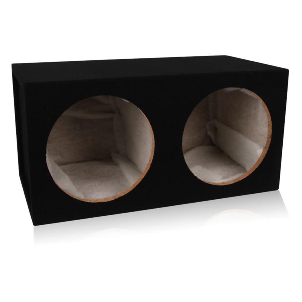 Dual 12-inch Sealed Car Subwoofer Box 3/4-inch MDF P679272