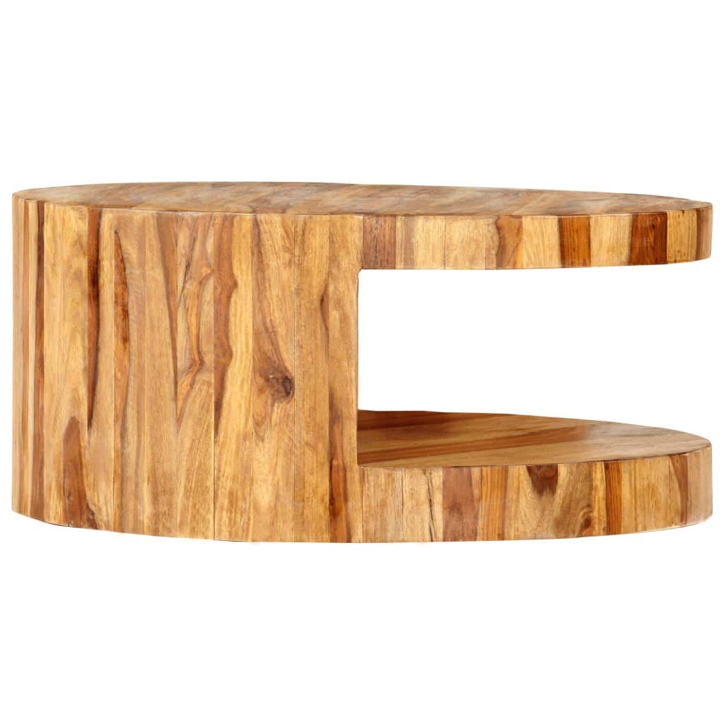 Round Coffee Table Solid Sheesham Wood Z524395