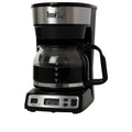 Programmable Coffee Maker Stainless Steel 12-Cup Glass Carafe Black/Gray F779827
