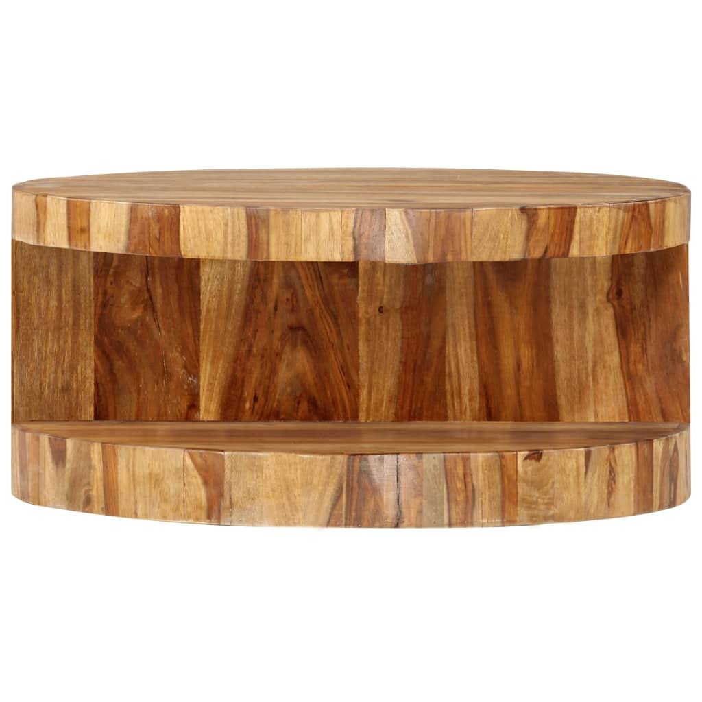 Round Coffee Table Solid Sheesham Wood Z524395