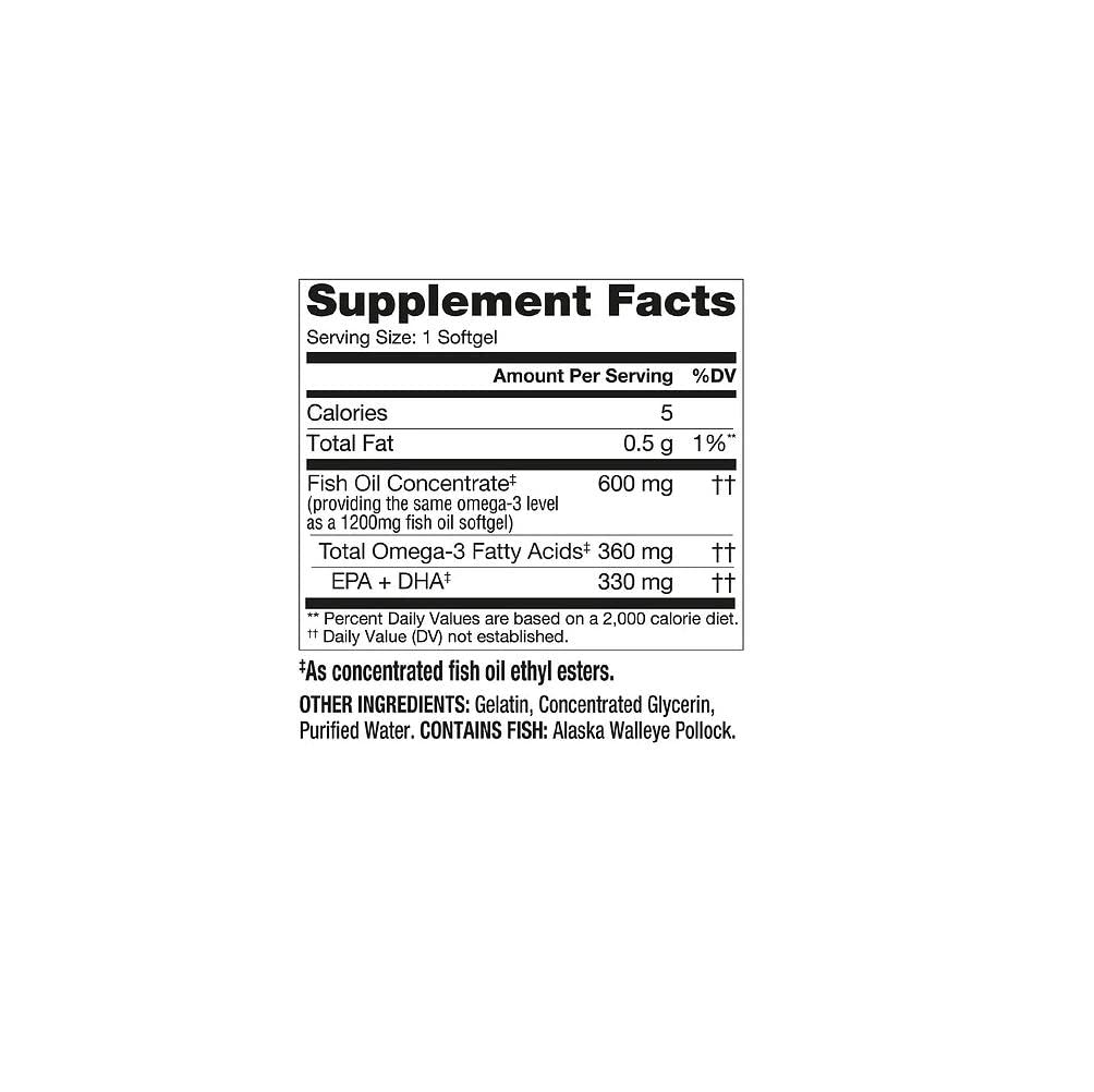 Fish Oil 1200 mg Softgels F429368