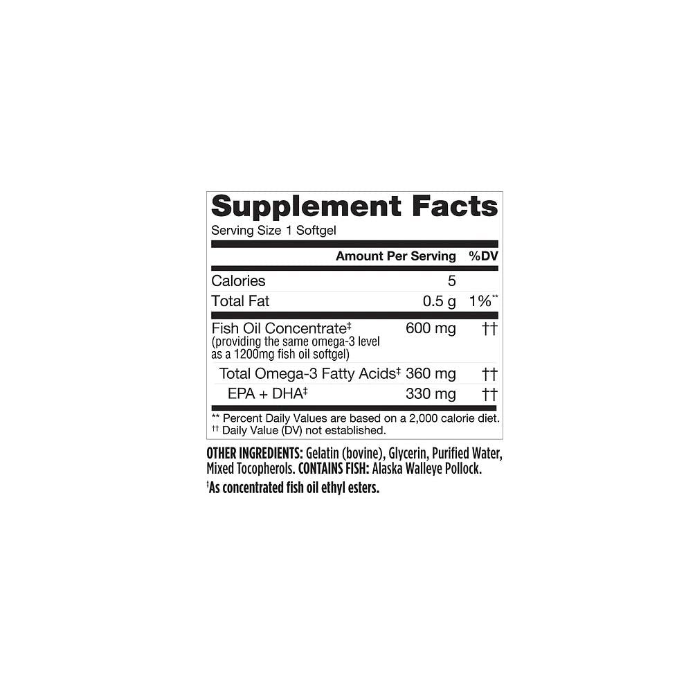 Fish Oil 1200 mg Softgels F429368