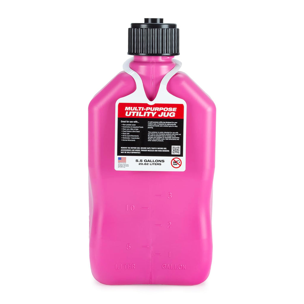 5.5 Gallon Square Motorsport Jug with Filler Hose M5109