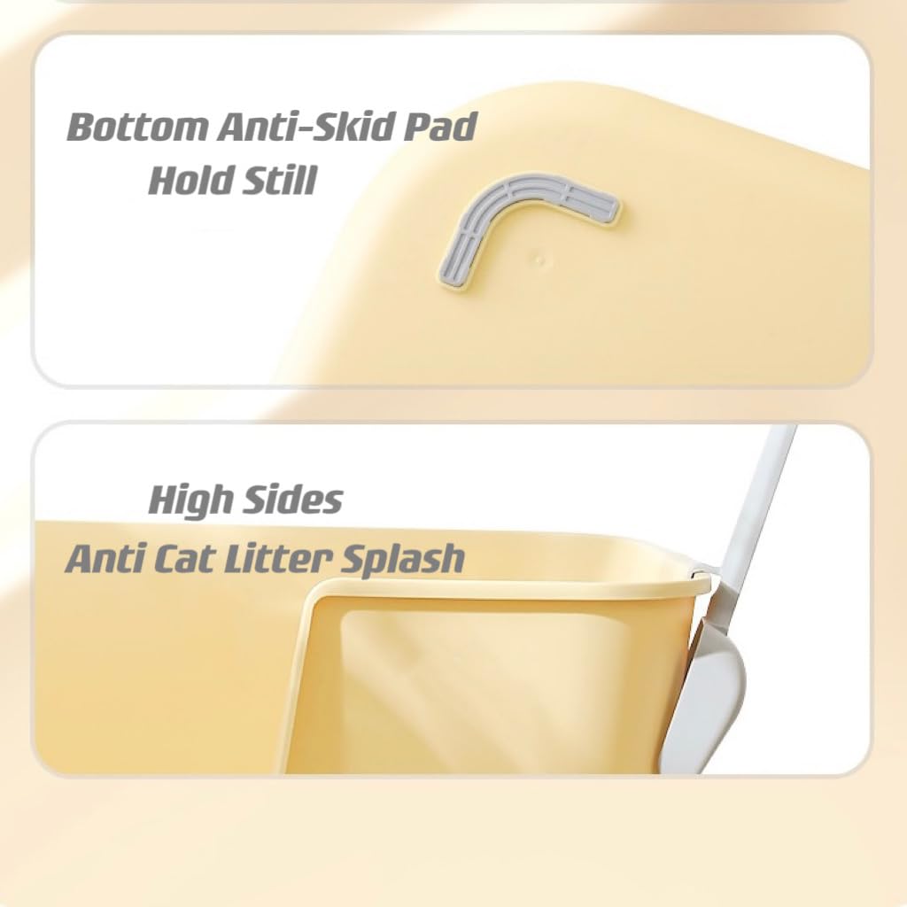 Extra Large High Sides Anti-Splashing Kitty Litter Box S15289