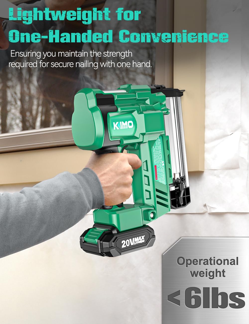 18 Gauge Cordless Brad Nailer and Stapler with Battery O615526