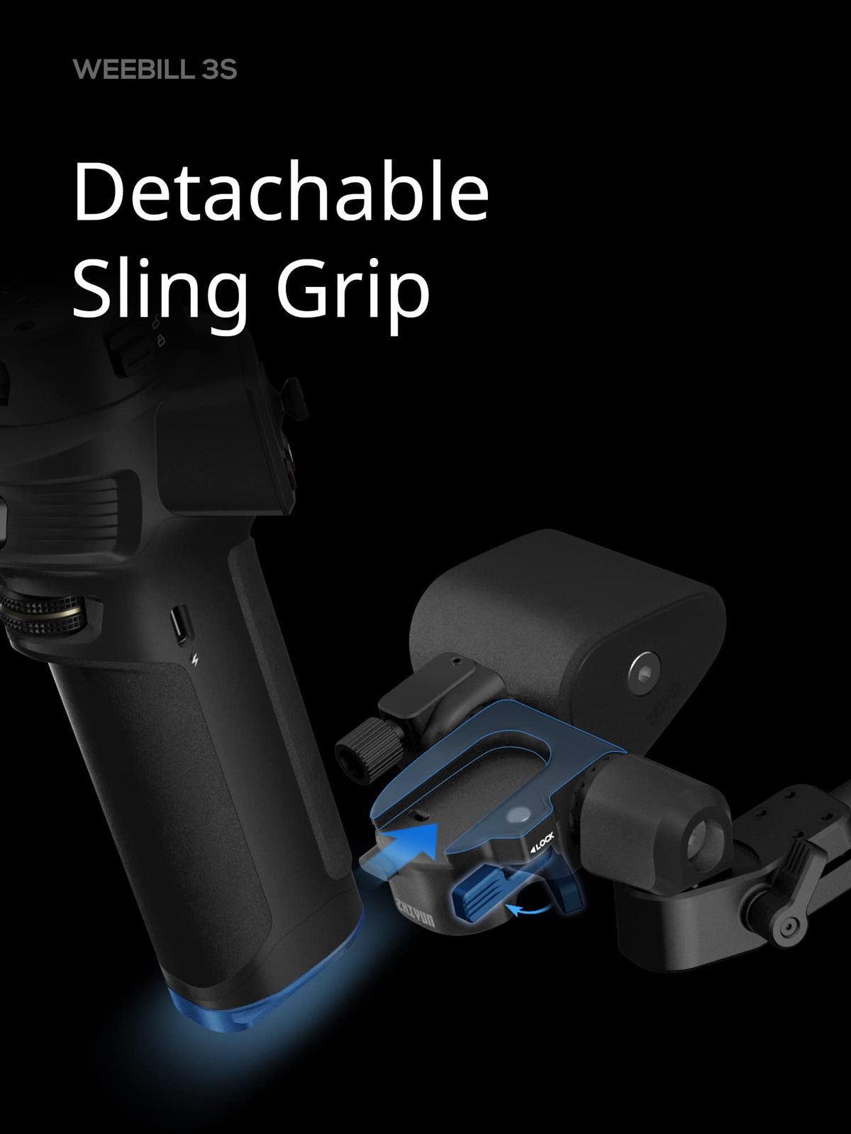 3KG Payload Gimbal Stabilizer with Fill Light V131