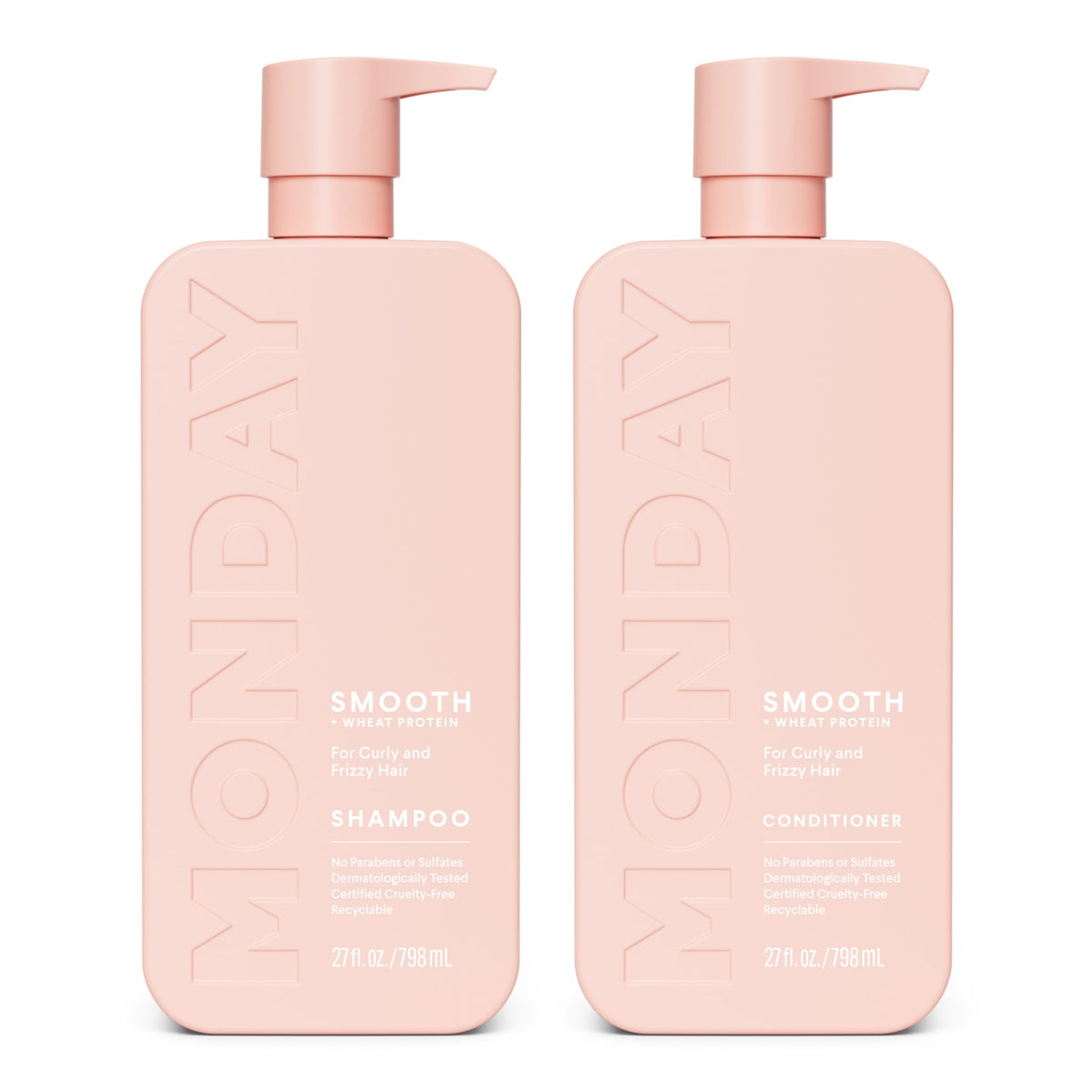 Smooth Shampoo + Conditioner Set 2 Count 27 oz Coconut Oil Shea Butter T709