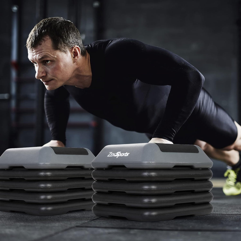 Adjustable Aerobic Step Platform with 4 Risers X989