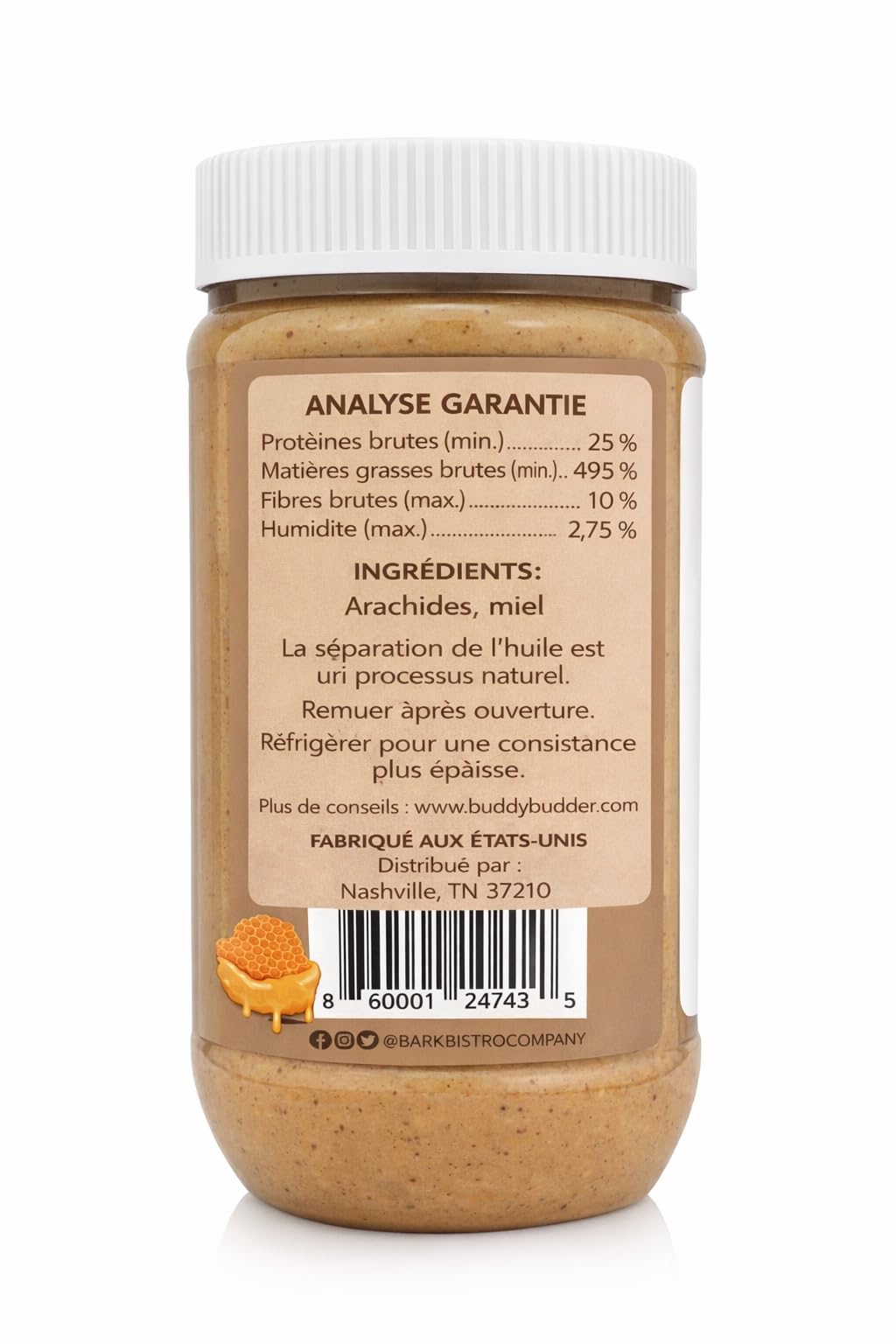 Natural Dog Peanut Butter 17 oz V846