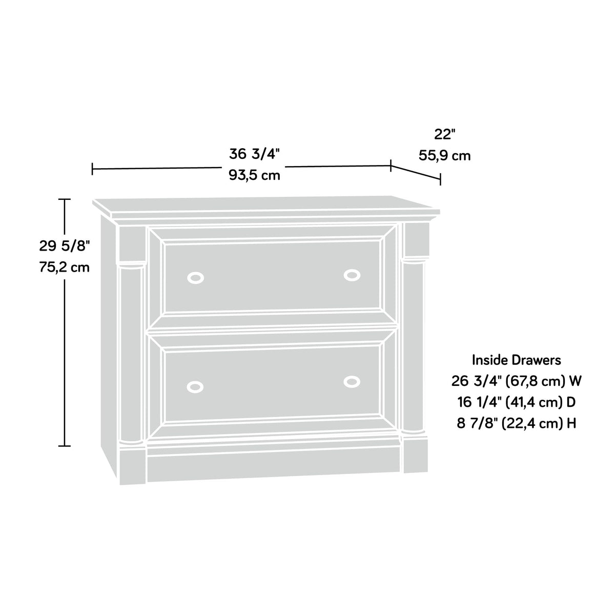 2 Drawer Lateral File Cabinet X517667