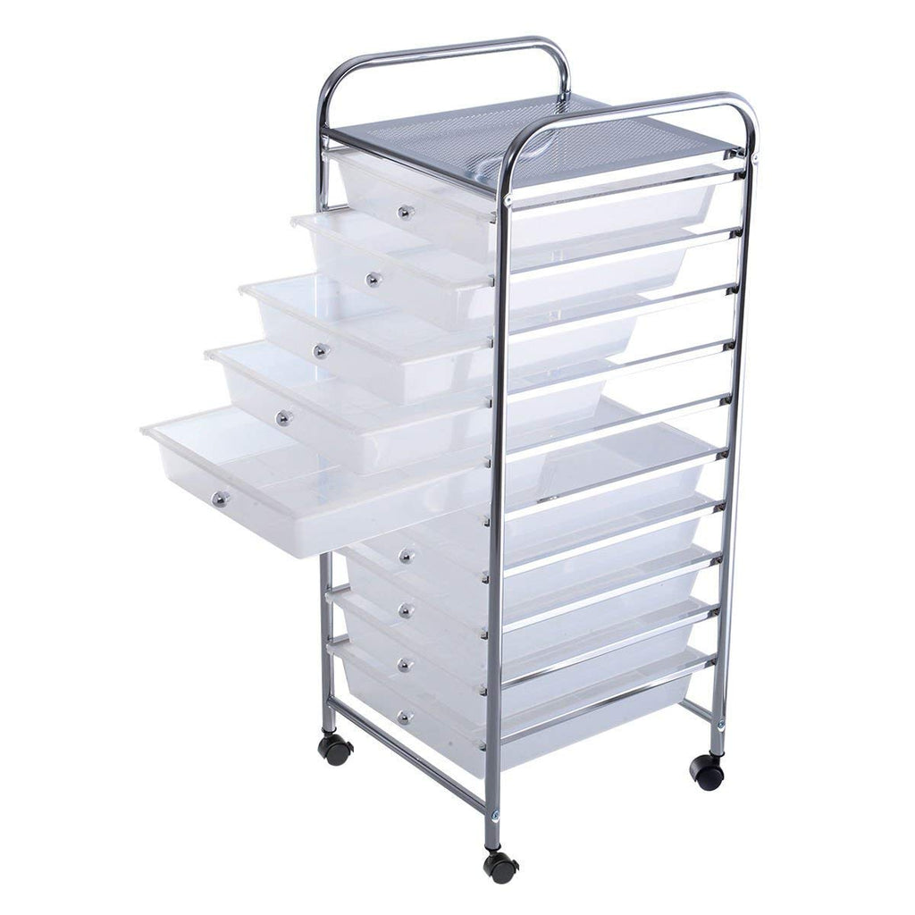 10 Drawer Rolling Storage Cart D39612