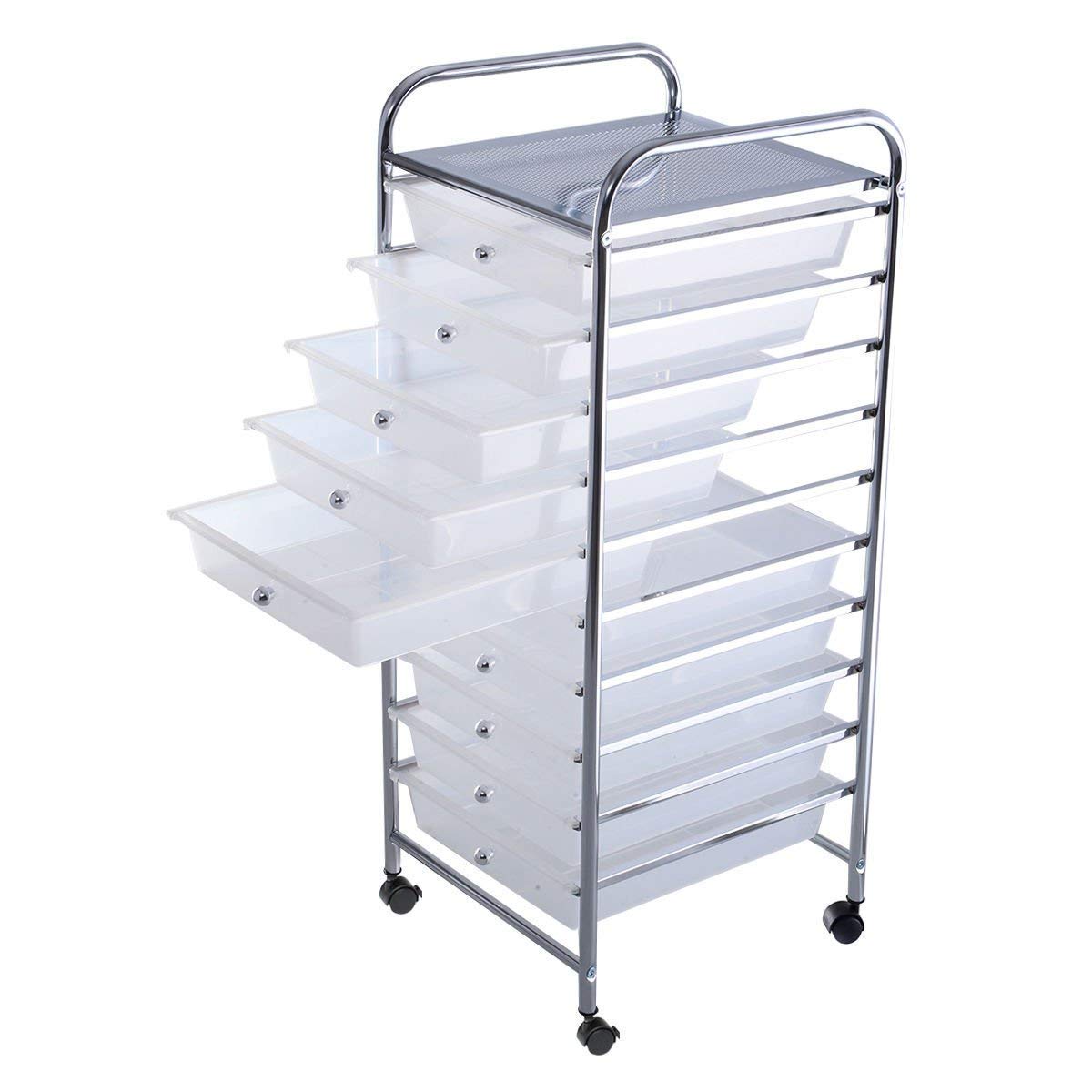 10 Drawer Rolling Storage Cart D39612