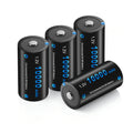 4 Pack Rechargeable D Batteries 10000mAh J852