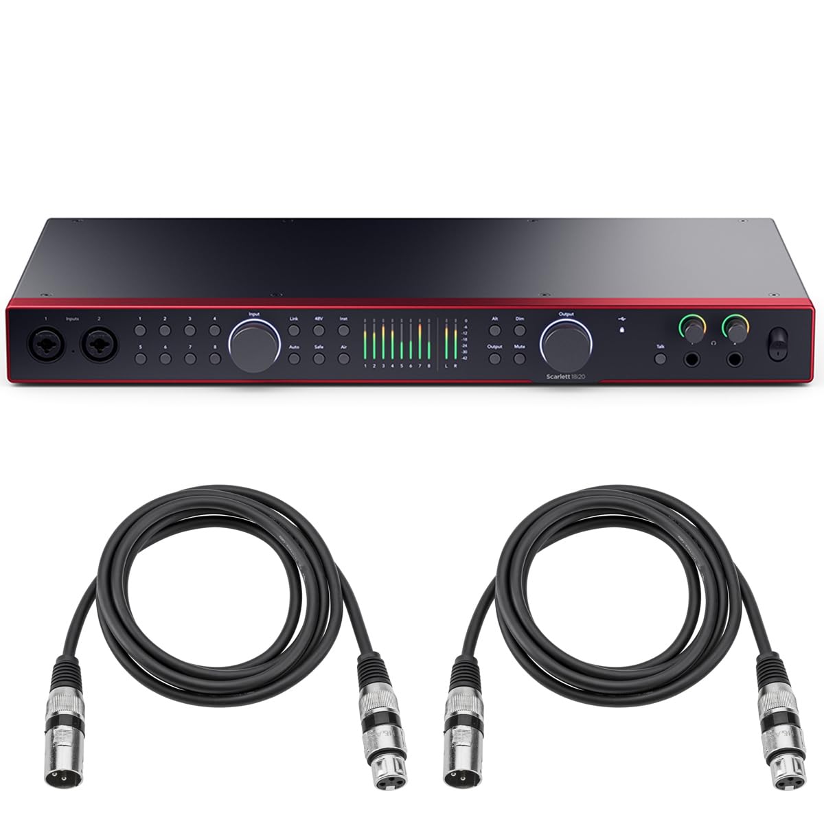 USB Audio Interface with XLR Cables O2382