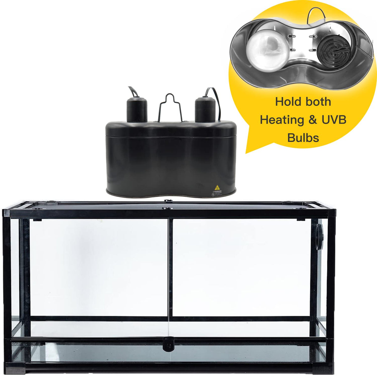 Reptile Light Fixture and Heat Lamp Bulb I433