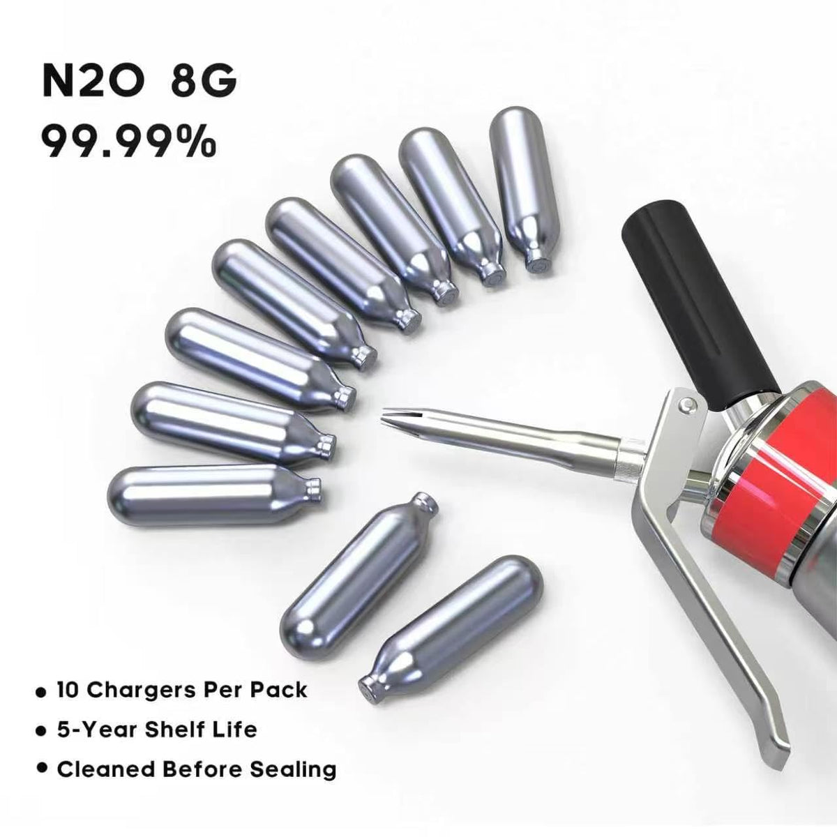 8g Whipped Cream Chargers 10-Pack Q40563
