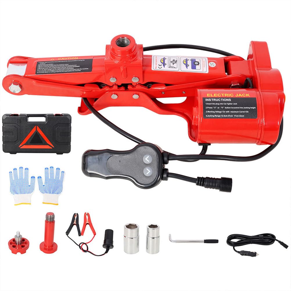 3 Ton Electric Scissor Jack Kit with Carry Case W39596