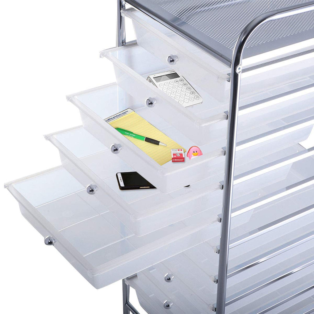 10 Drawer Rolling Storage Cart D39612