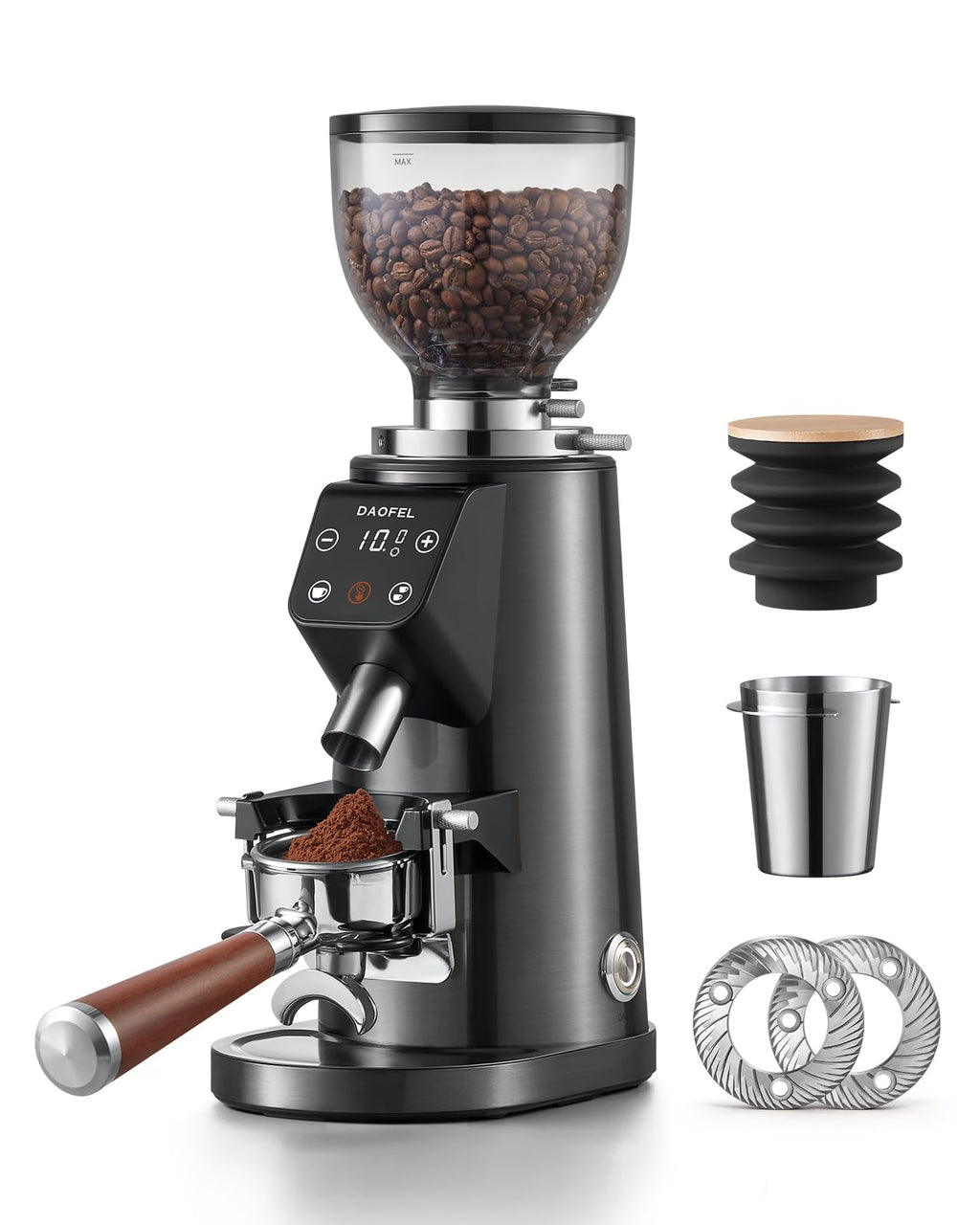 64MM Flat Burr Electric Coffee Grinder C855735