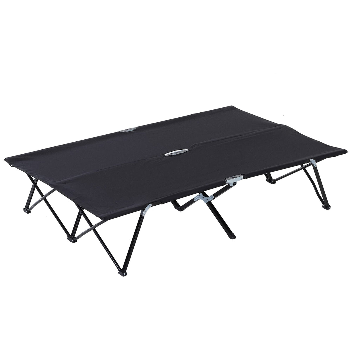 2 Person Folding Camping Cot with Carry Bag, 300 lbs Capacity B412
