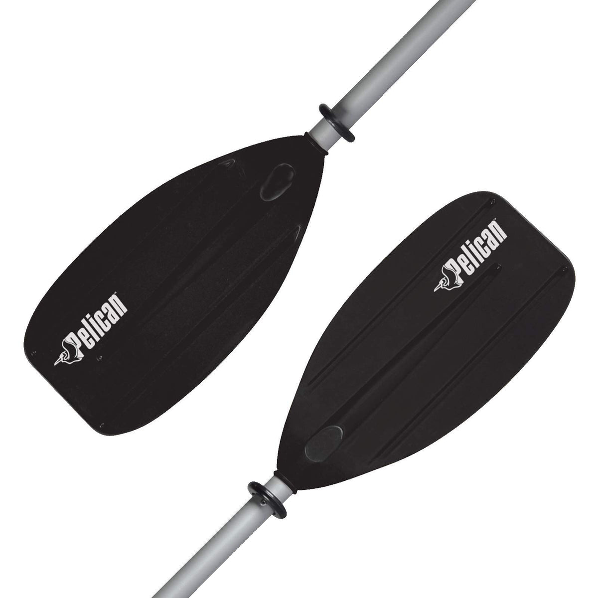 Kid Kayak Paddle 2 Piece Aluminum Polypropylene 72 in Black F822404