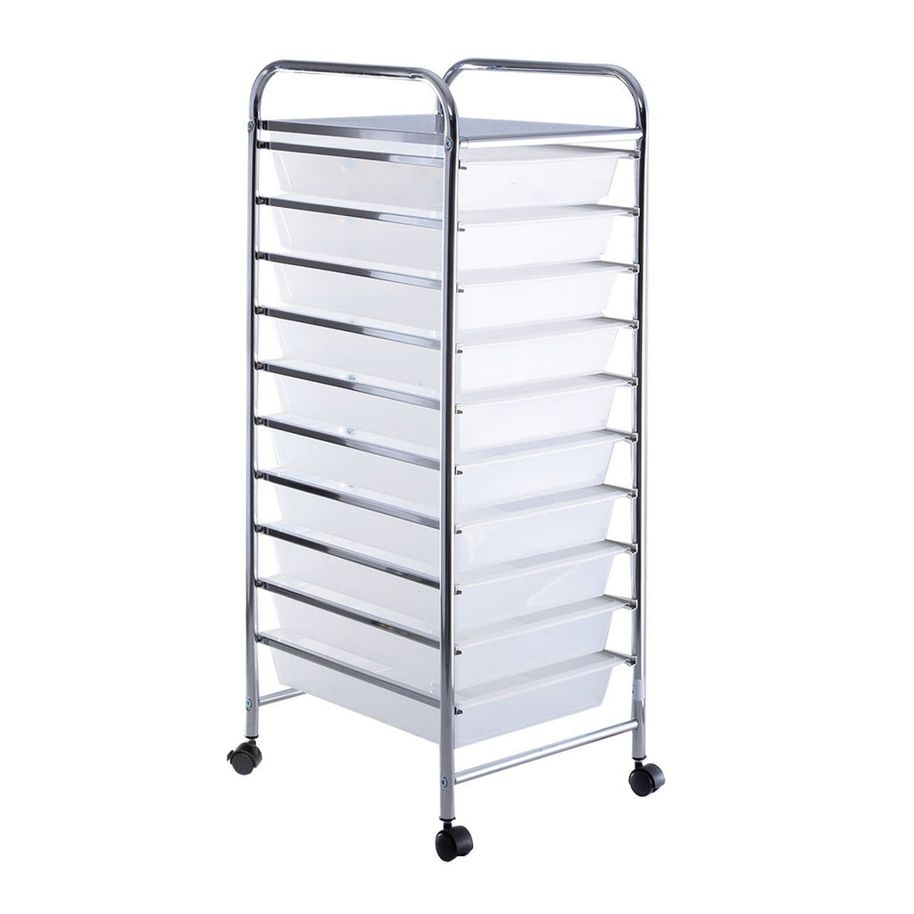 10 Drawer Rolling Storage Cart D39612