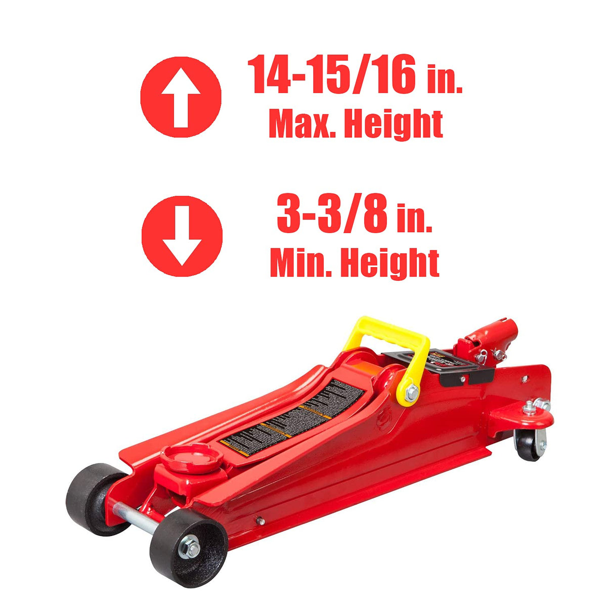 2.5 Ton Low Profile Hydraulic Trolley Floor Jack, Red O8529