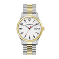Men's Traditional Quartz Stainless Steel Watch with Expansion Band, 40mm C42145