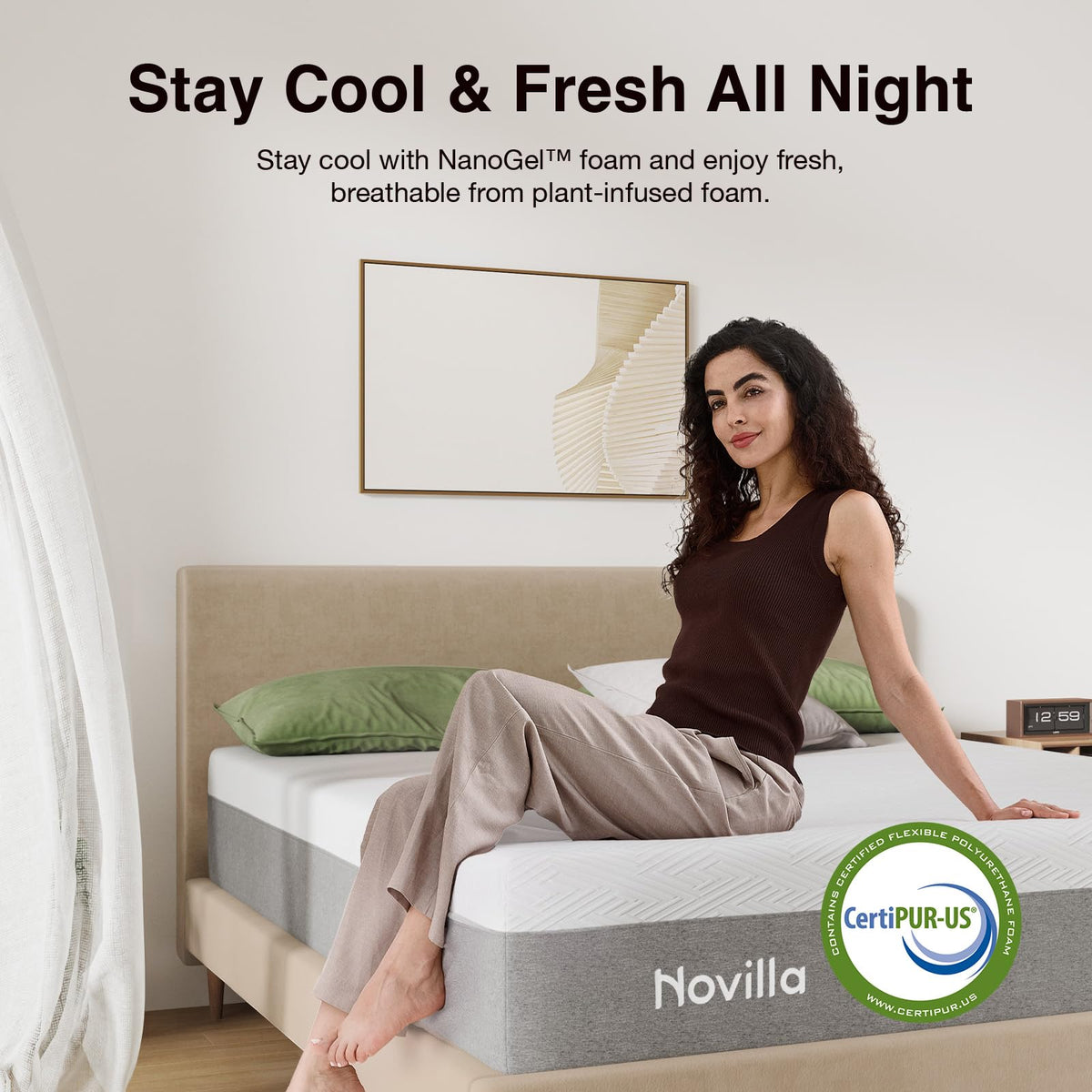 6-Inch Gel Memory Foam Twin Mattress D59657