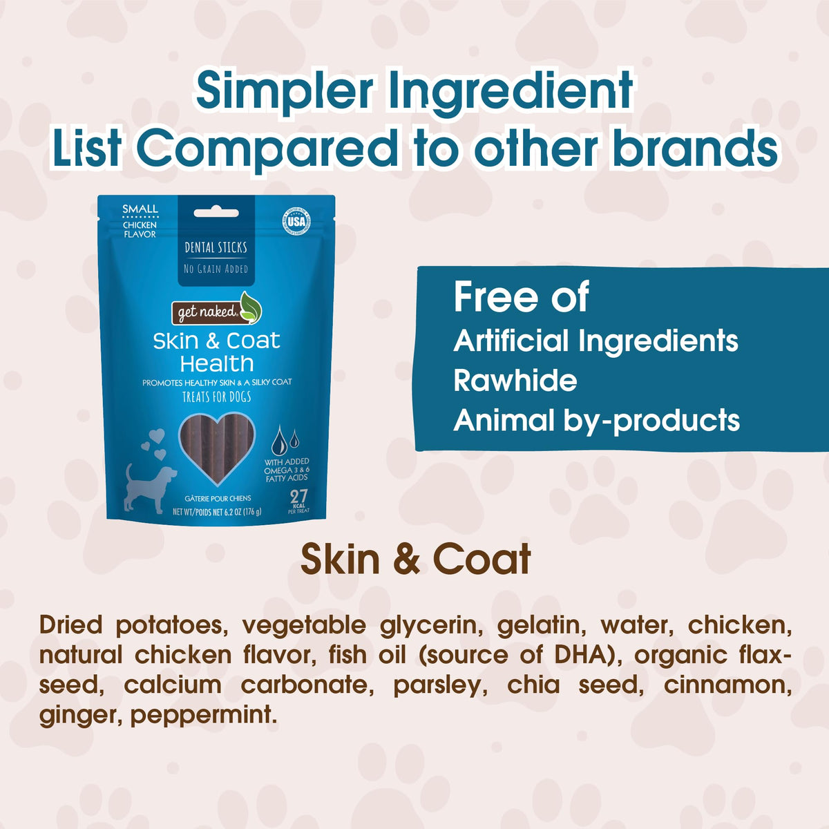 Grain Free Dental Chew Sticks A653548
