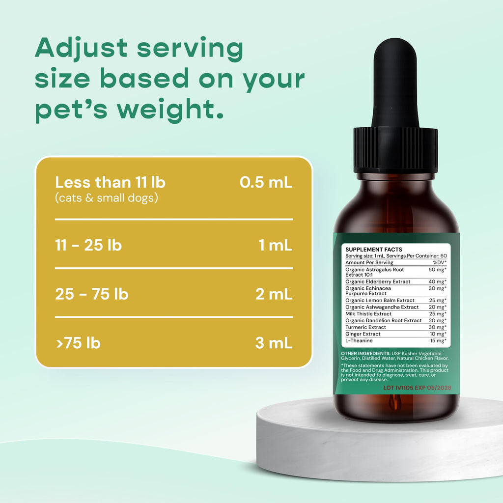 Liquid Immune Support for Dogs & Cats 2 fl oz X306