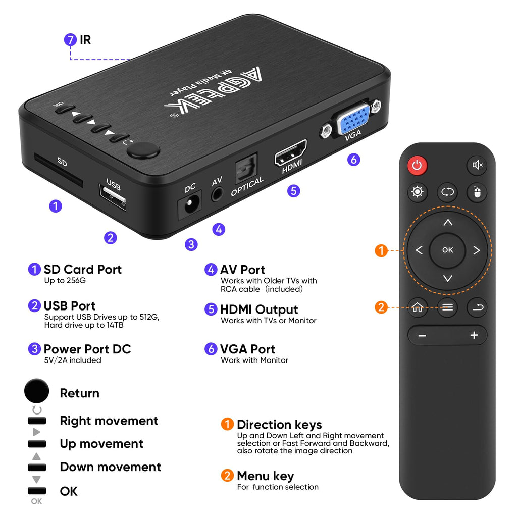4K HDMI TV Media Player K904618