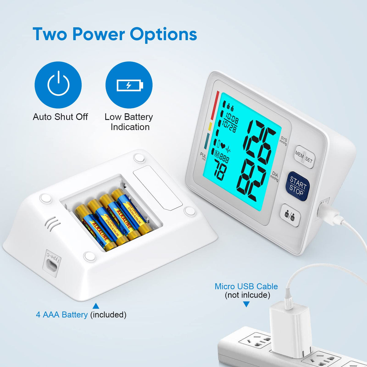 Blood Pressure Monitor with Dual Cuffs L345981