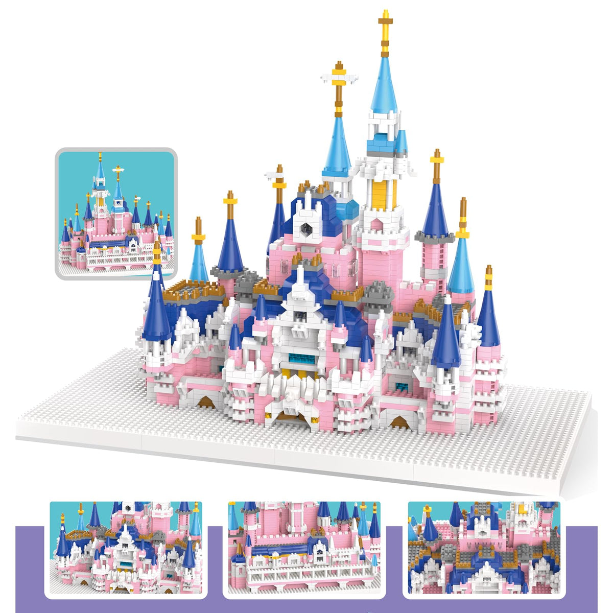 3008 Pcs Castle Architecture Mini Building Blocks Set U825415