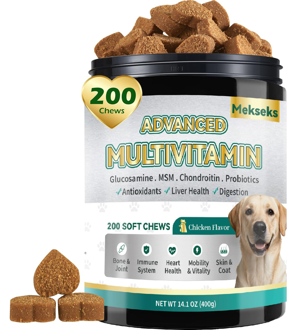 24-in-1 Multivitamin Chews for Dogs S7061