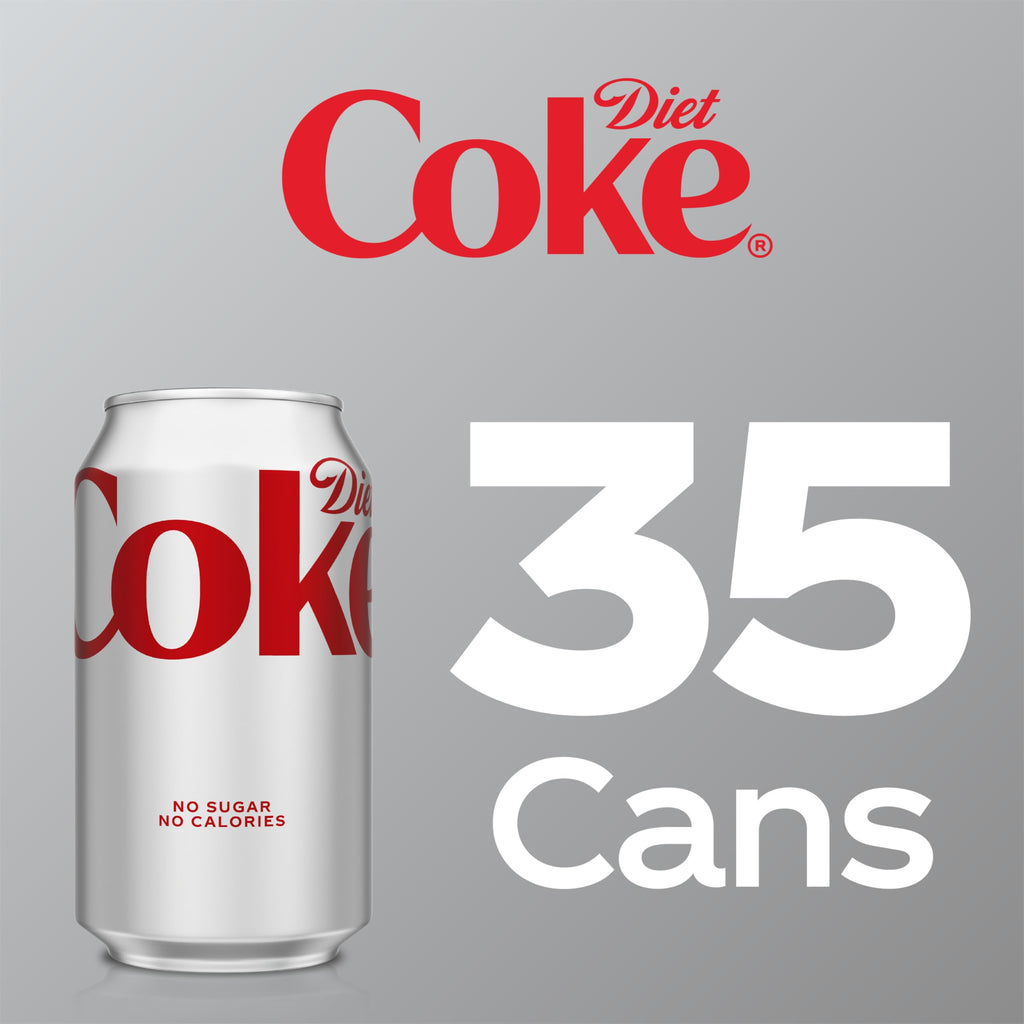 Diet Coke Soda Soft Drink, 12 fl oz, 35 Pack V7952