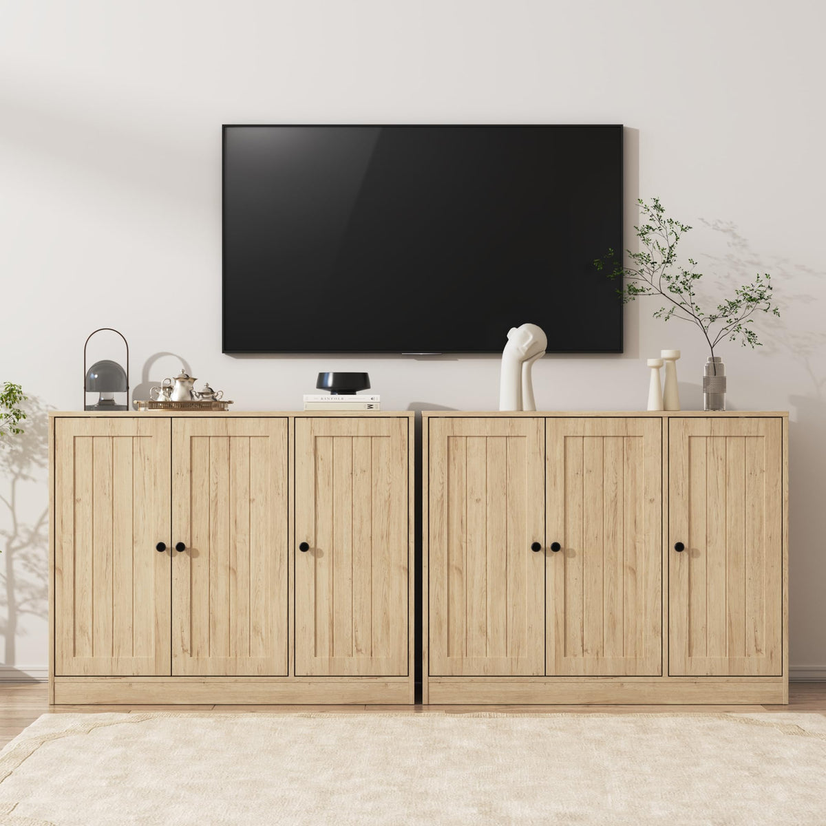 Buffet Cabinet with 3 Doors and Adjustable Shelf X905869