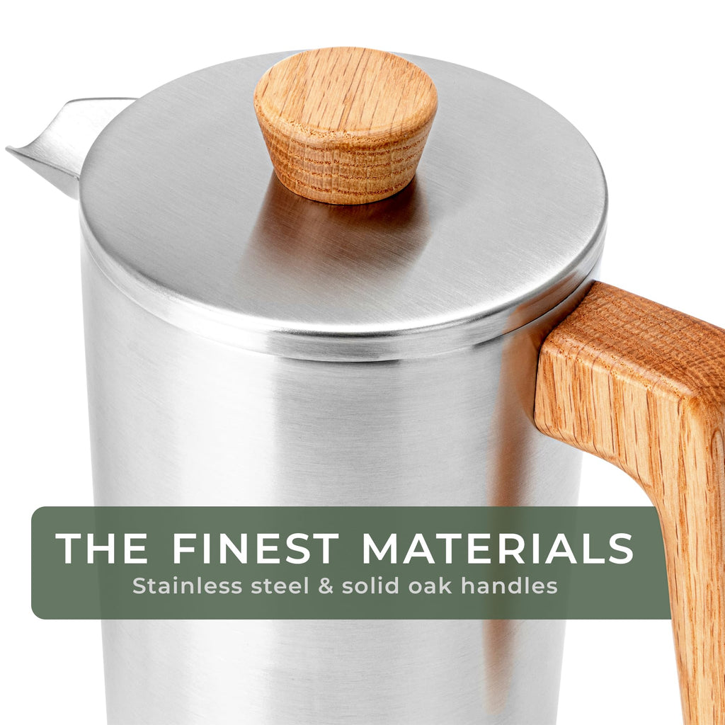 34 oz Stainless Steel Double Wall French Press E2462