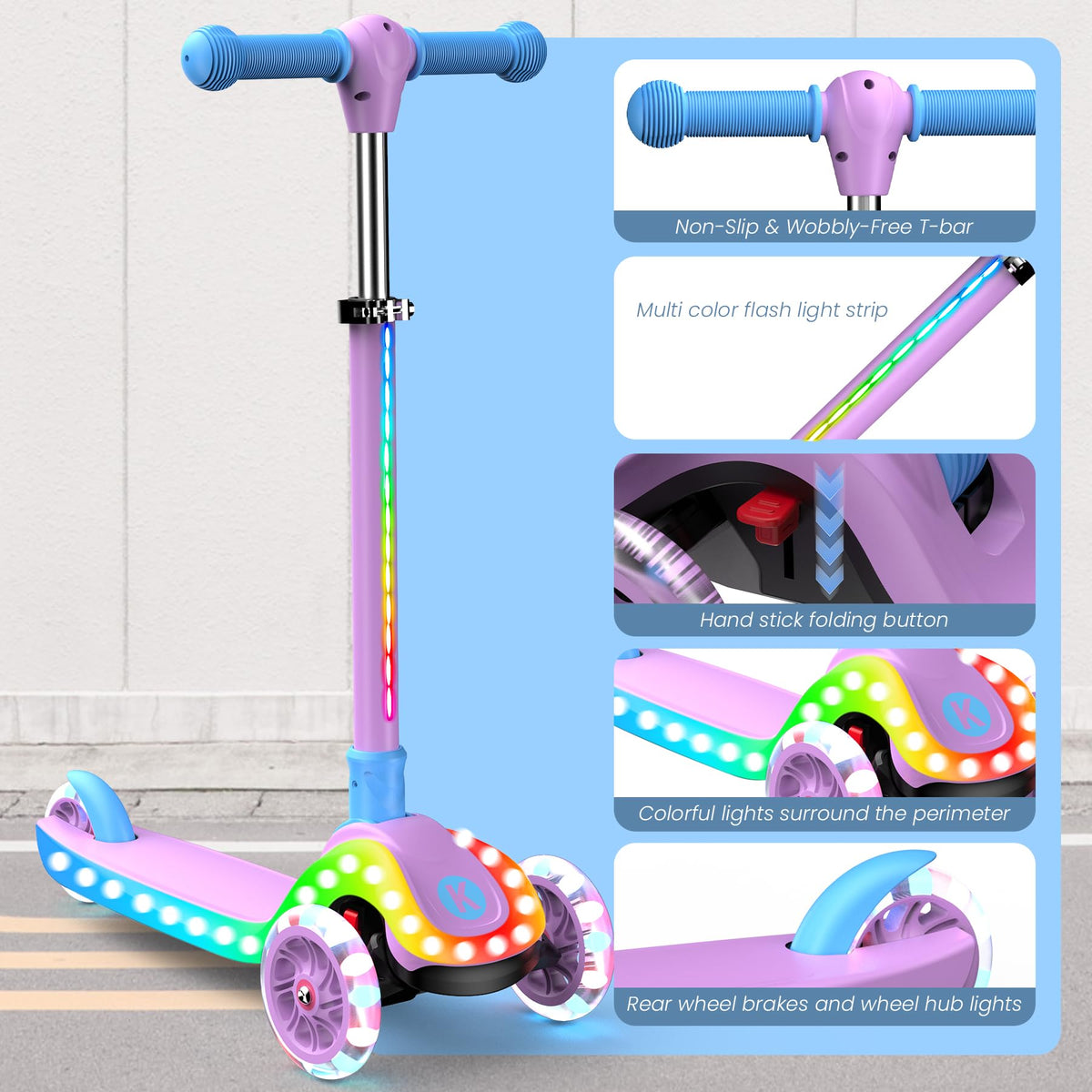3 Wheel Foldable Kids Scooter R5725