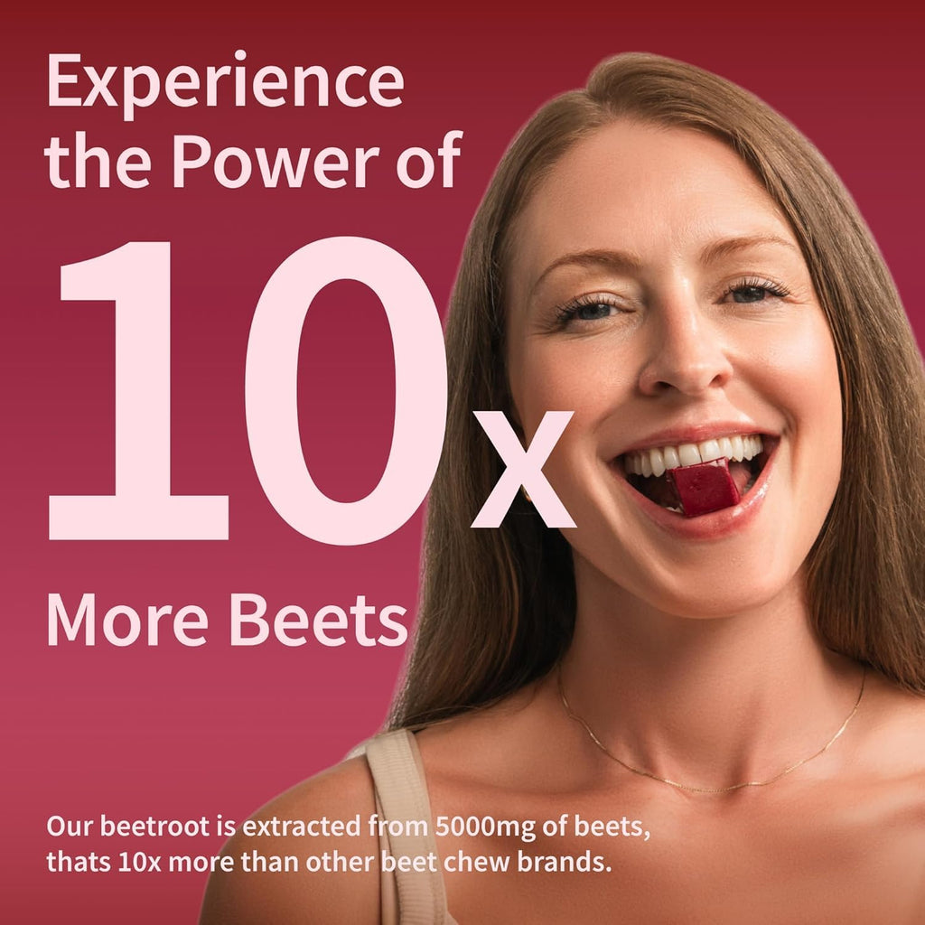Beet Root Extract & CoQ10 Soft Chews, Mixed Berry, 60 Ct C744