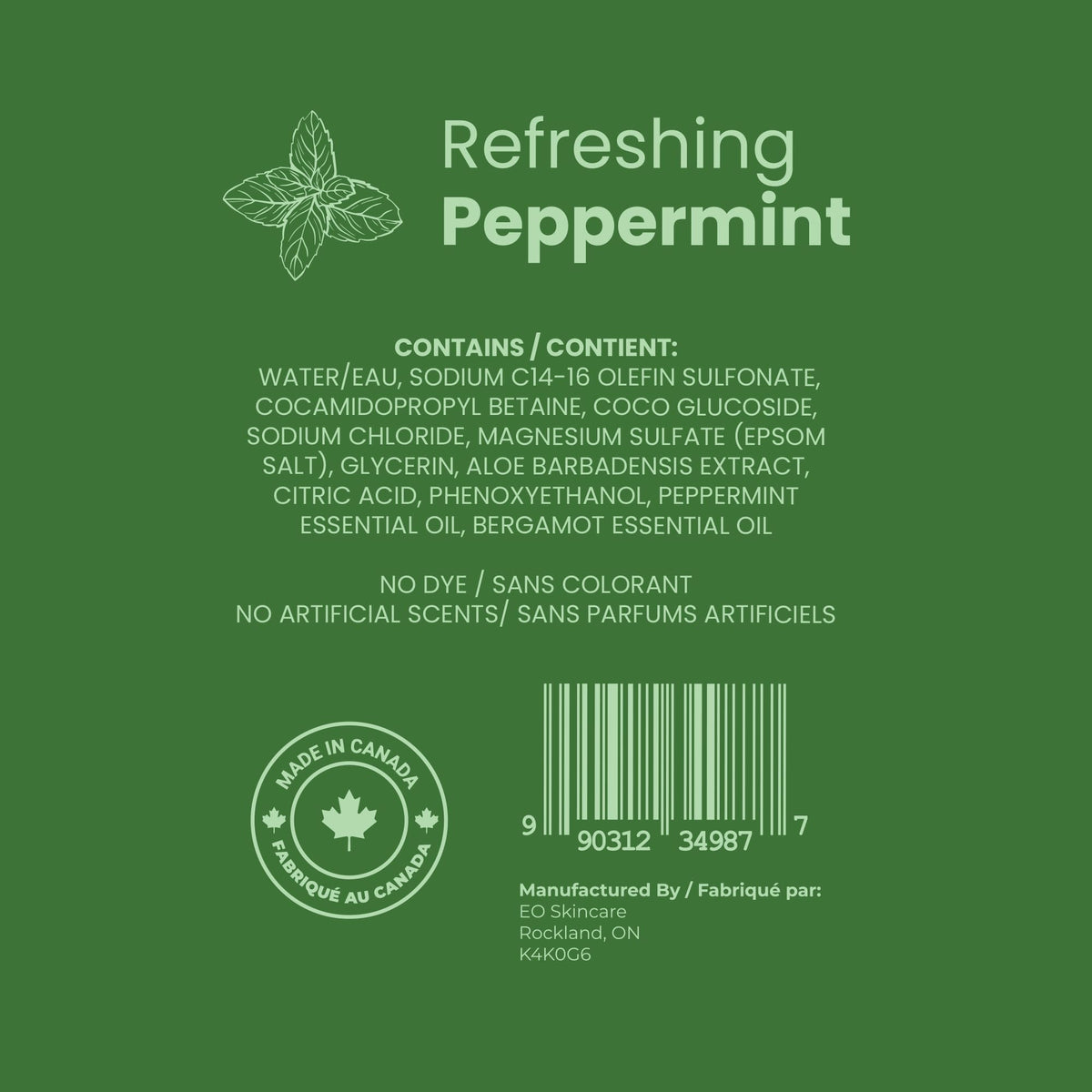 Scented Foaming Bubble Bath with Essential Oils and Epsom Salt, 33.8 fl oz K84216