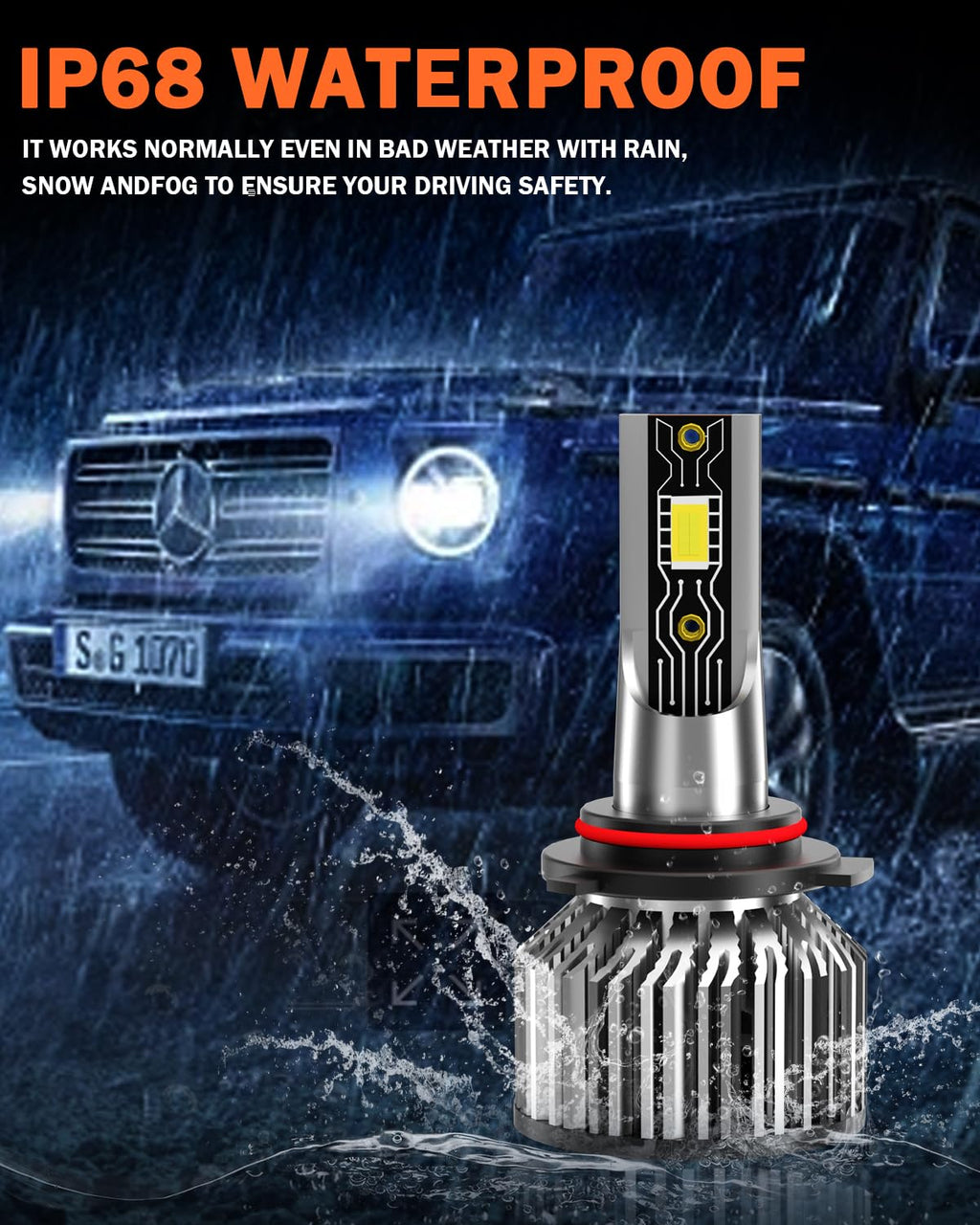 2007-2014 Honda CRV Light Bulbs 9003/H4 H11 6500K White Pack of 4 J5679