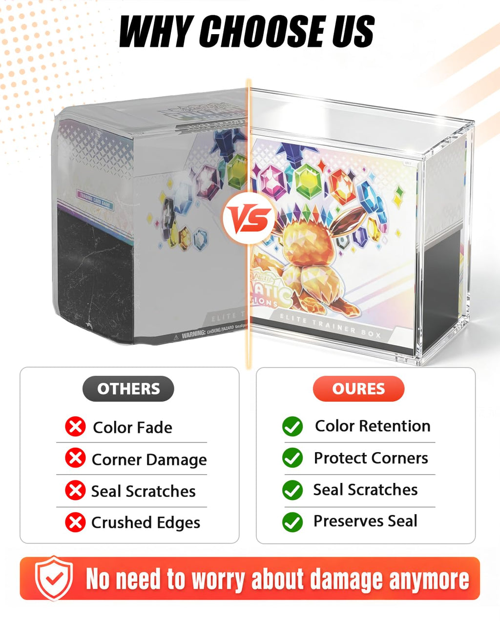 Acrylic ETB Protector Case 3 Pack E25794