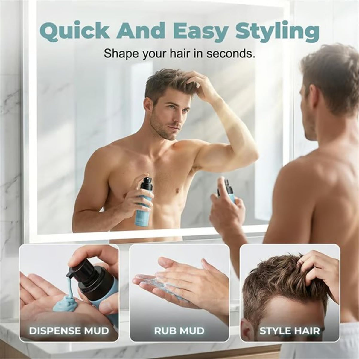 Quick-Dry Matte Styling Mud Spray 5 fl oz Z3391