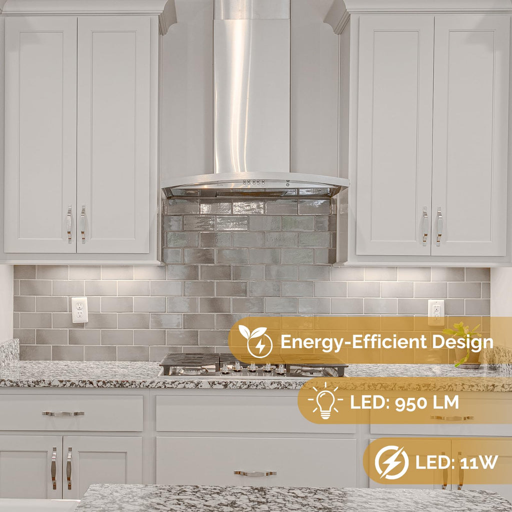 24-Inch LED Under Cabinet Light, Dimmable Color Selectable, 11W, White T8309