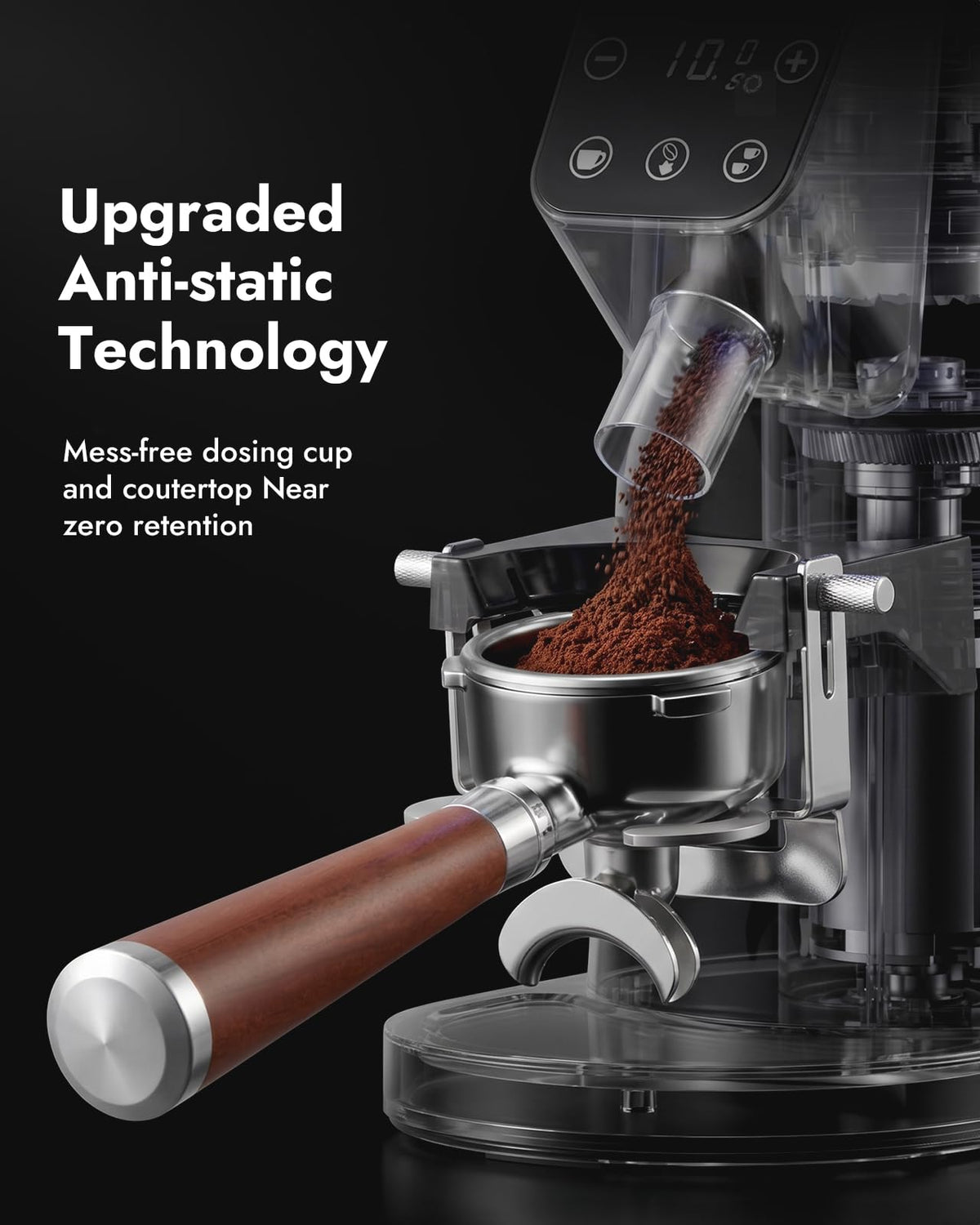 64MM Flat Burr Electric Coffee Grinder C855735