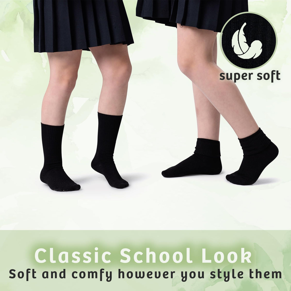 Kids Seamless Crew Socks R658008