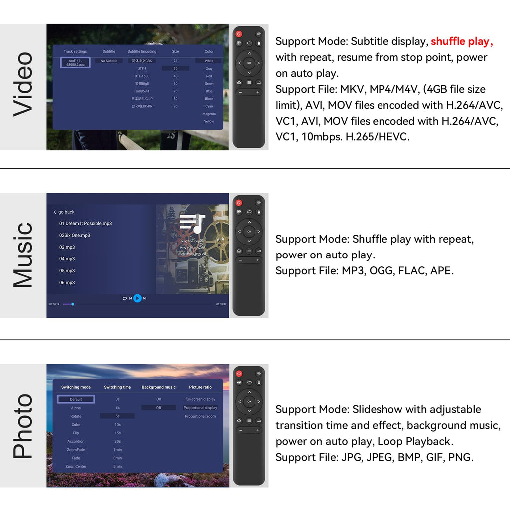 4K HDMI TV Media Player K904618
