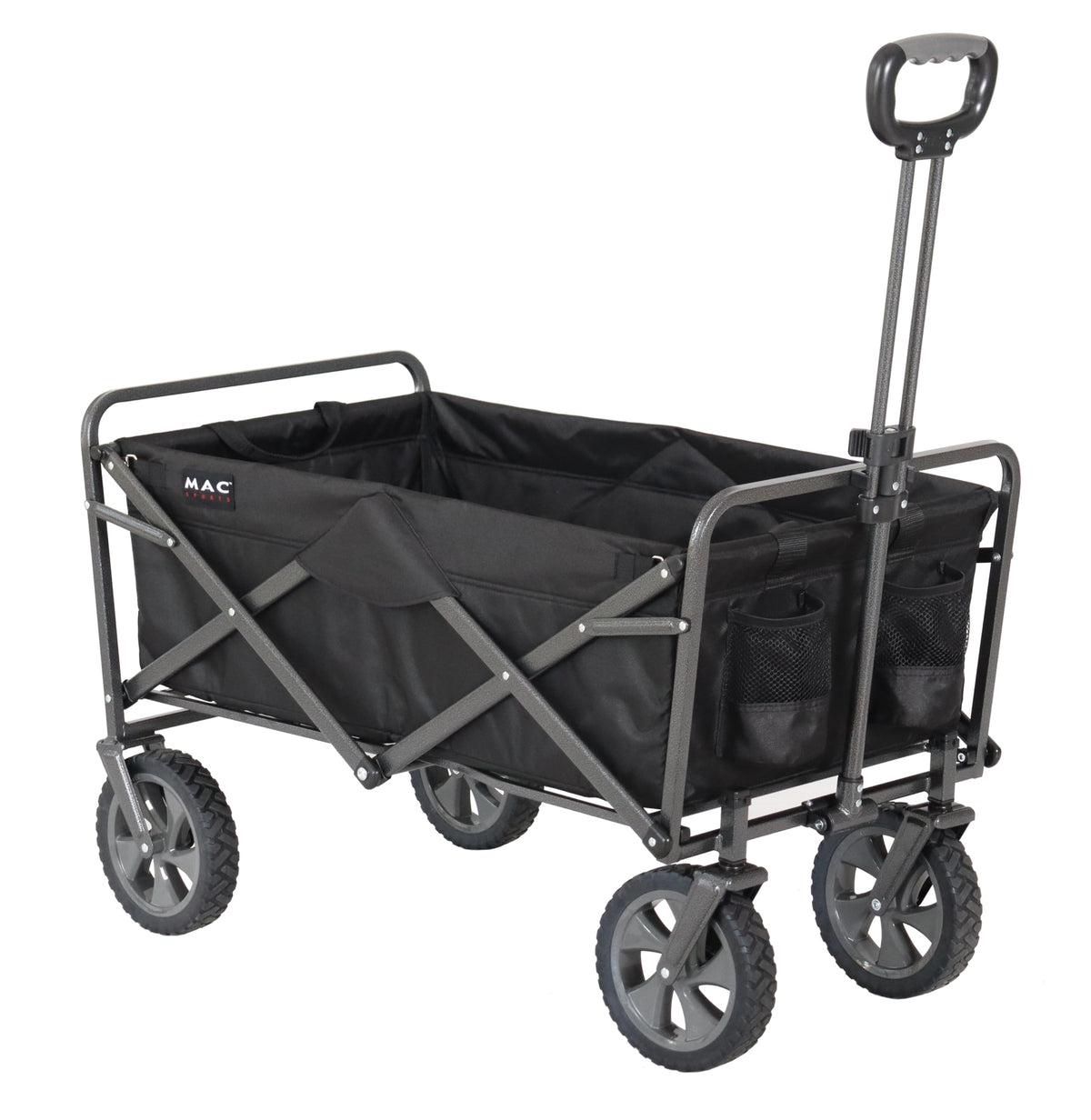 Collapsible Folding Outdoor Utility Wagon, Black X54066