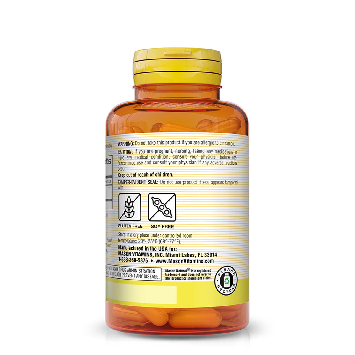Cinnamon 1000 mg 100 Capsules Herbal Dietary Supplement P1192